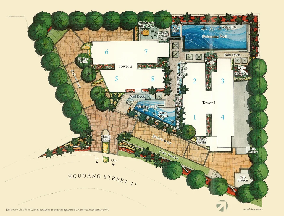 Site plan of Central View in Singapore