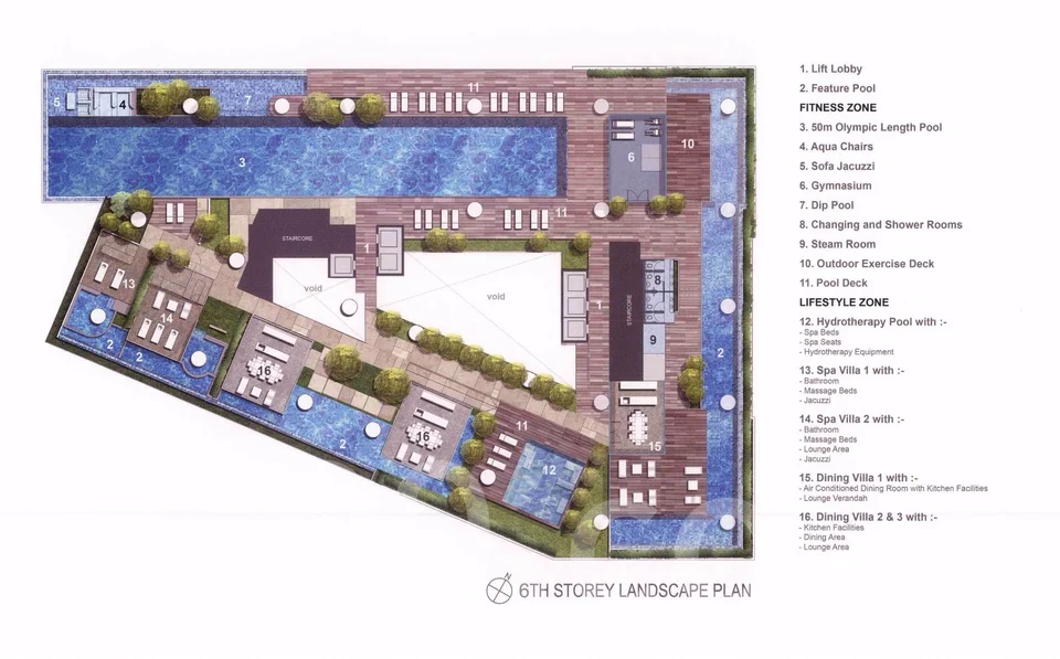 Site plan of Centro Residences in Singapore