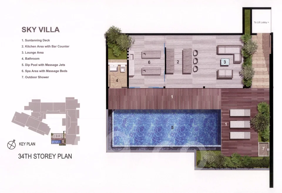 Site plan of Centro Residences in Singapore