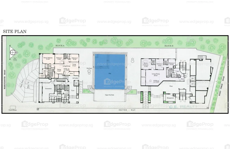 Site plan of Chatelet in Singapore