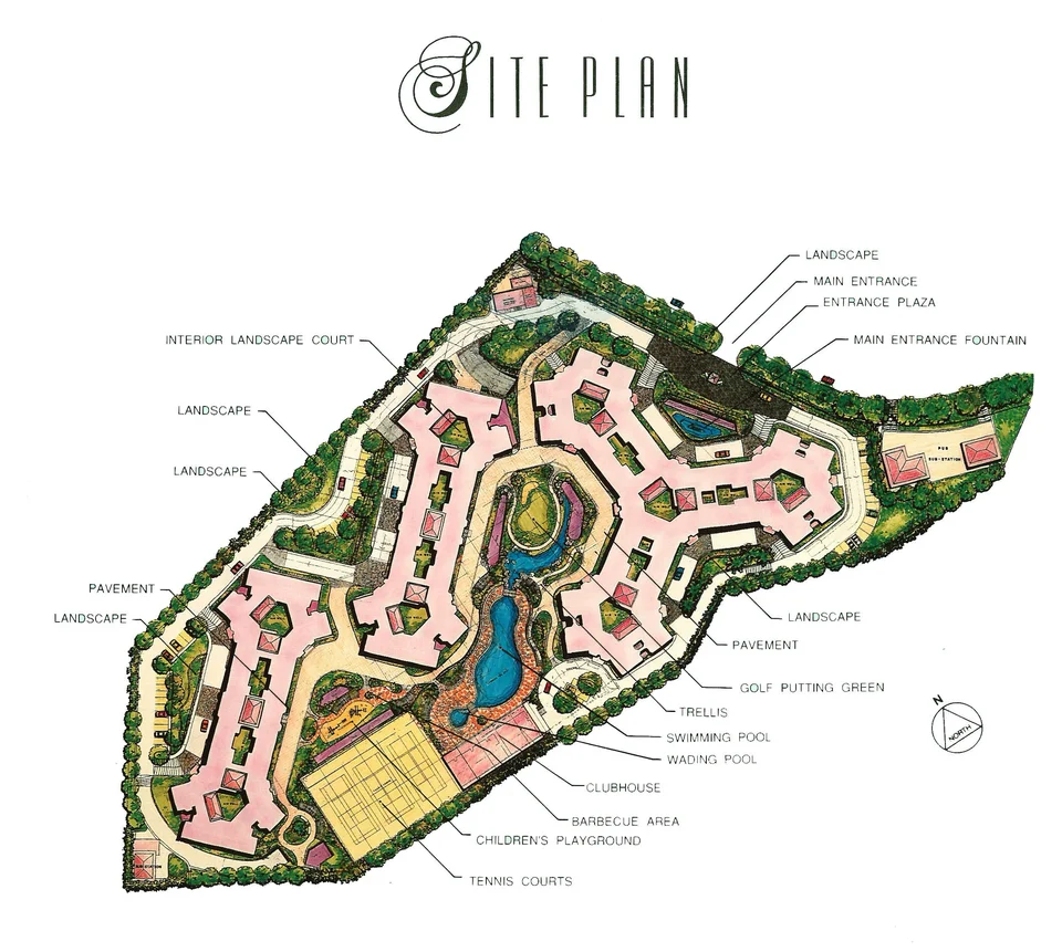 Site plan of Chiltern Park in Singapore