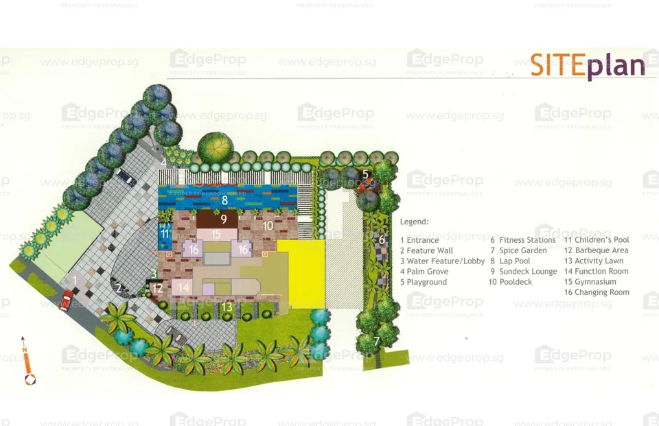 Site plan of City Edge in Singapore