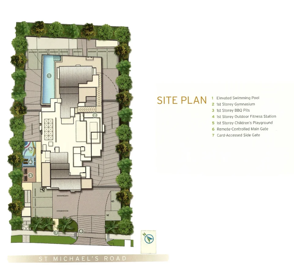 Site plan of City Regency in Singapore