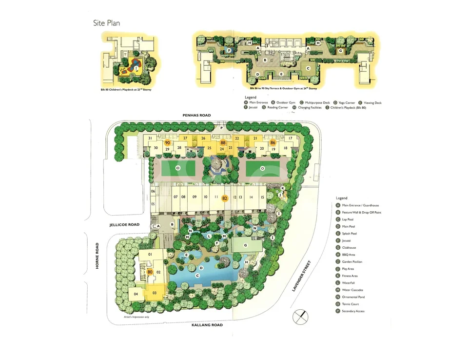 Site plan of Citylights in Singapore