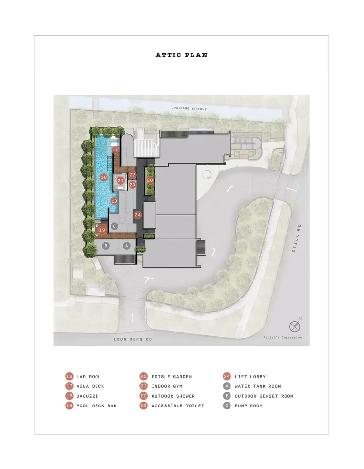 Site plan of Claydence in Singapore