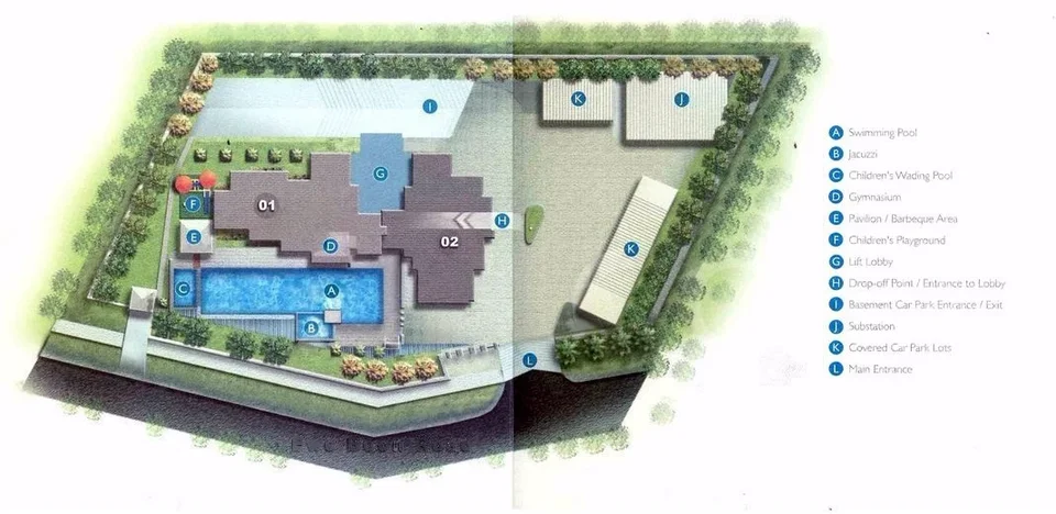 Site plan of Cliften in Singapore