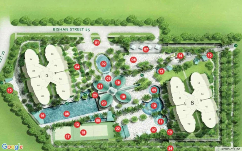 Site plan of Clover By The Park in Singapore