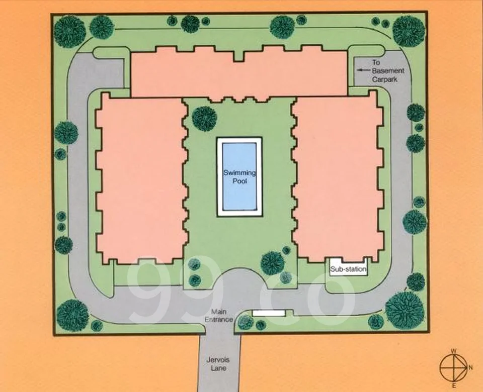 Site plan of Clydesview in Singapore