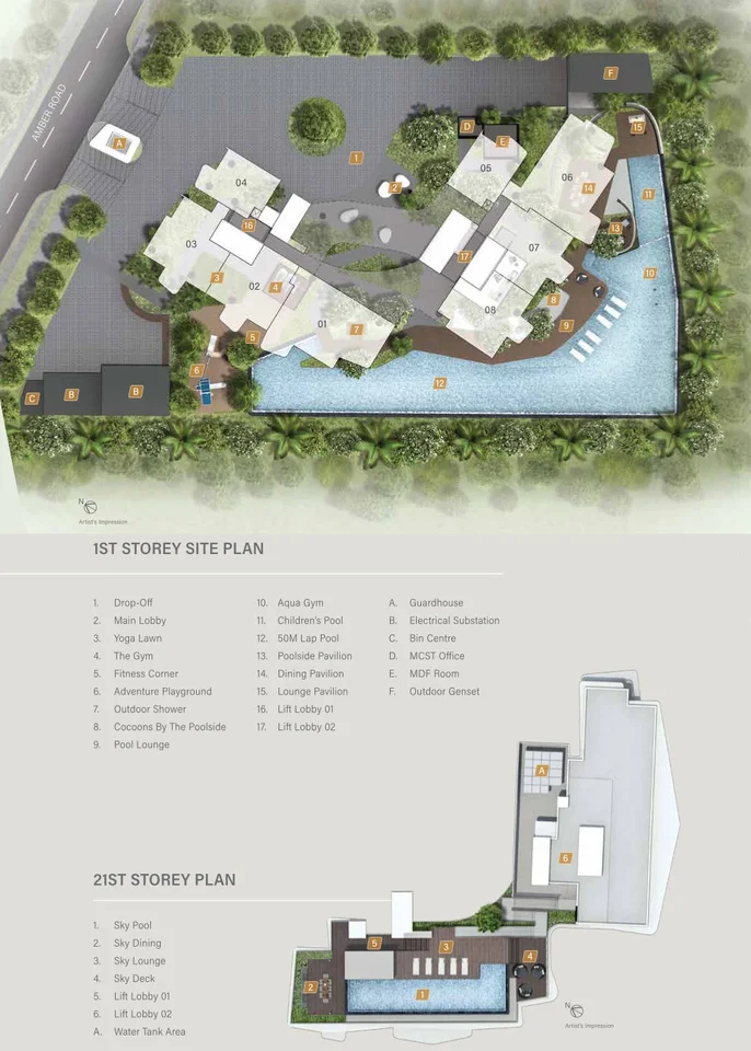 Site plan of Coastline Residences in Singapore