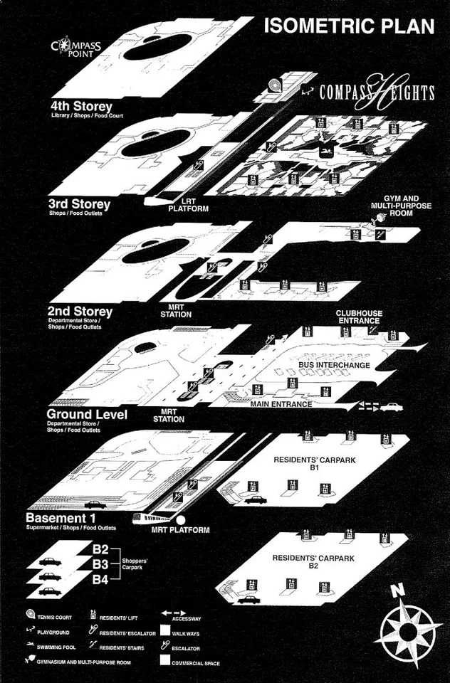 Site plan of Compass Heights in Singapore