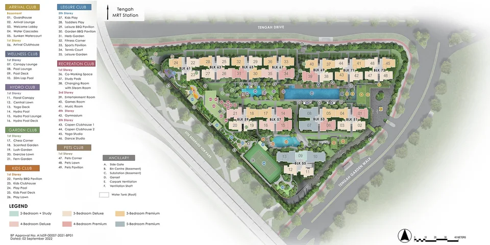 Site plan of Copen Grand in Singapore