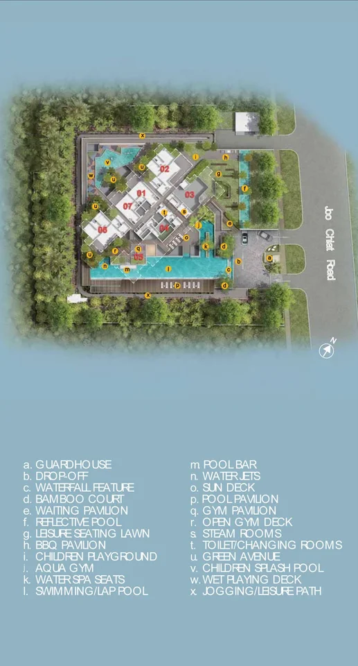 Site plan of Coralis in Singapore
