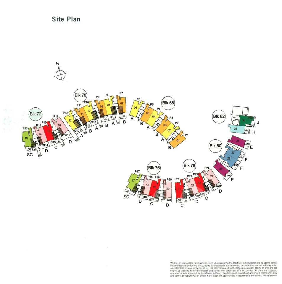Site plan of Costa Del Sol in Singapore