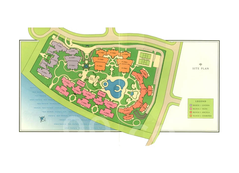 Site plan of Costa Rhu in Singapore