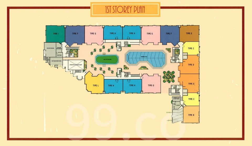 Site plan of Crescendo Park in Singapore