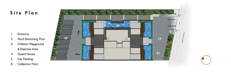 Site plan of Cubik in Singapore