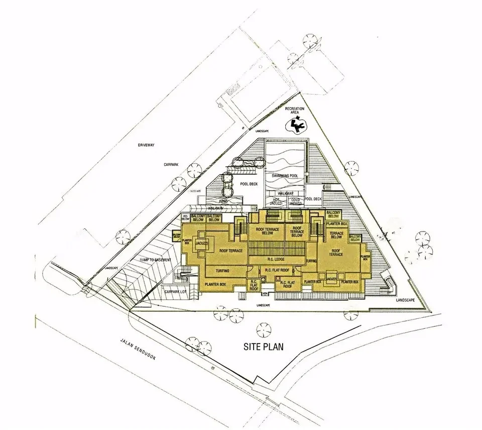 Site plan of D'Banyan in Singapore