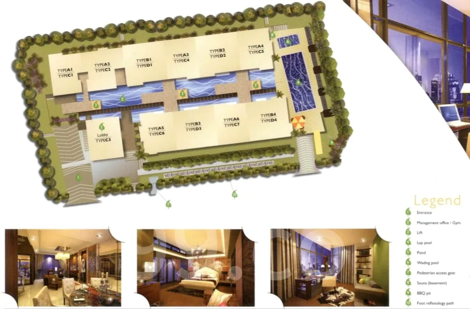 Site plan of D' Dalvey in Singapore