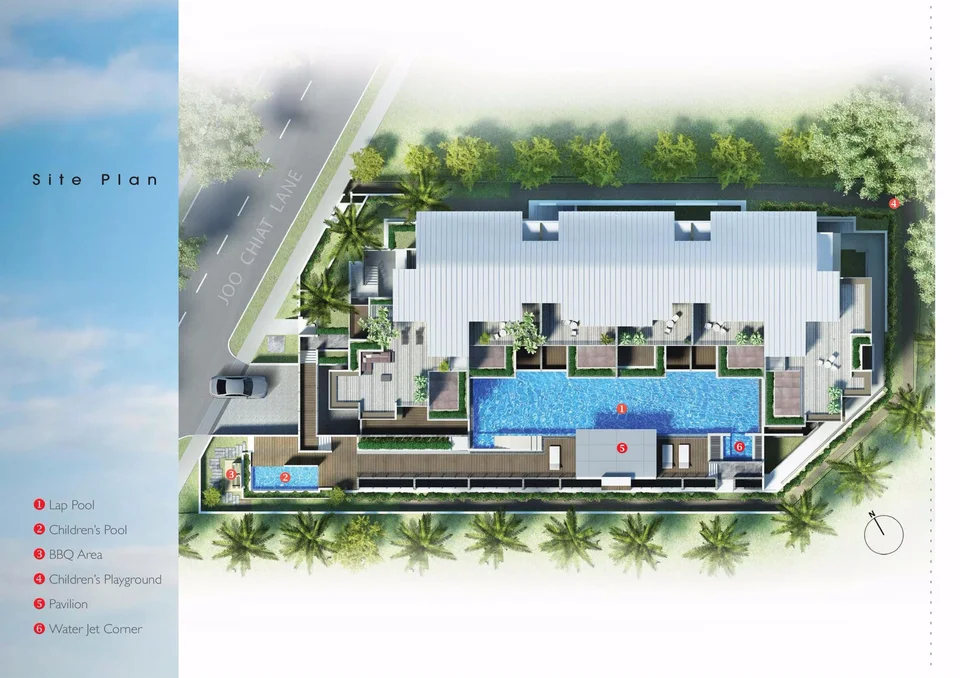 Site plan of D' Fresco in Singapore
