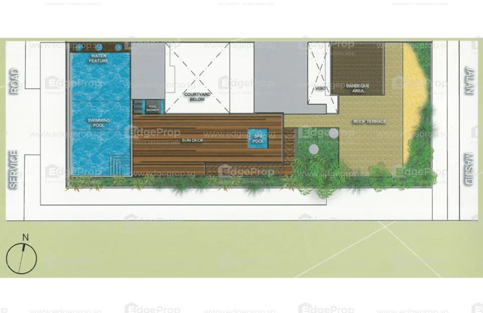 Site plan of D'Gallery in Singapore