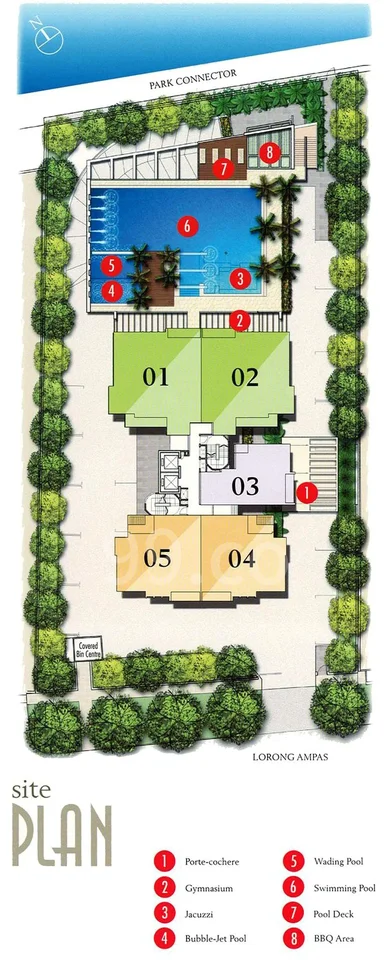 Site plan of D'Lotus in Singapore