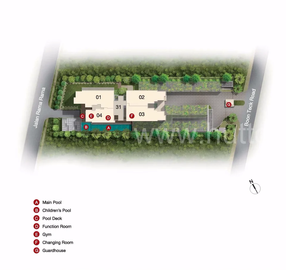 Site plan of D'Mira in Singapore
