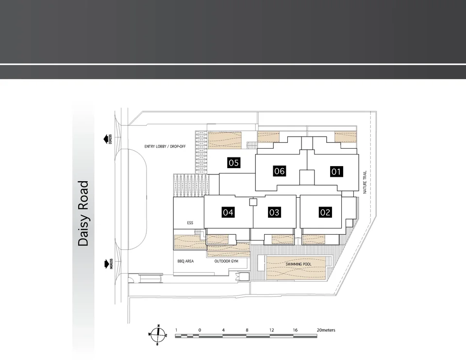 Site plan of Daisy Suites in Singapore
