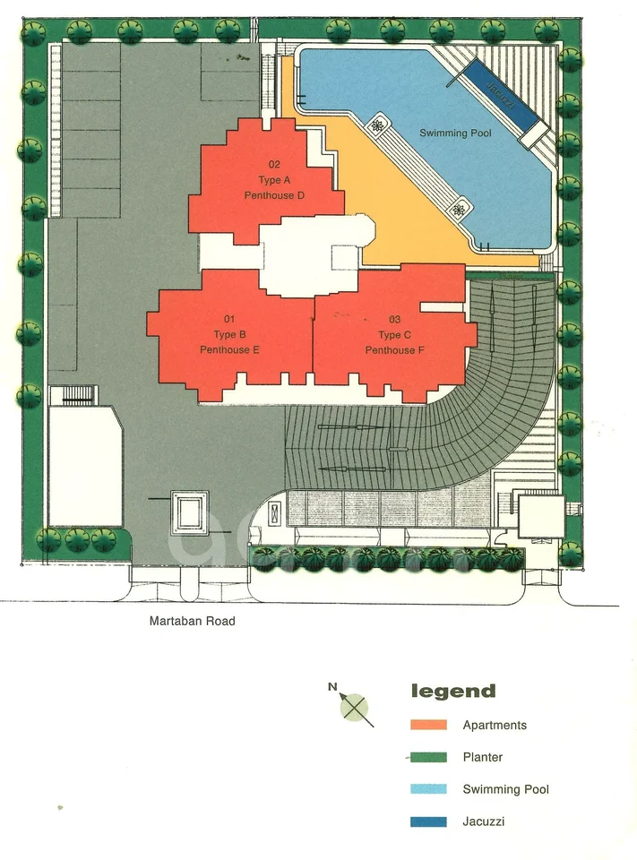 Site plan of De Paradiso in Singapore