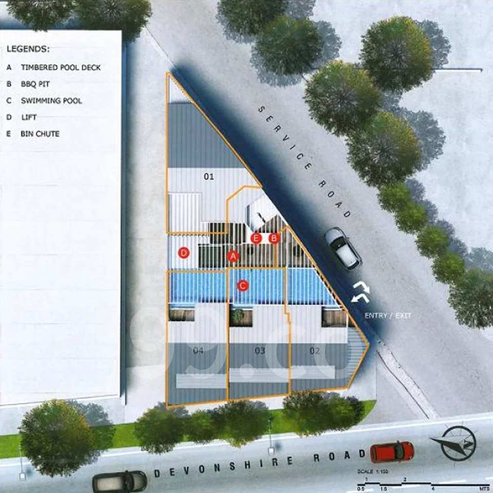 Site plan of Devonshire 12 in Singapore