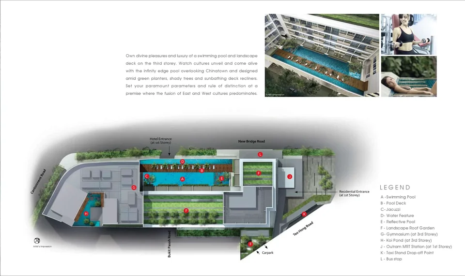 Site plan of Dorsett Residences in Singapore