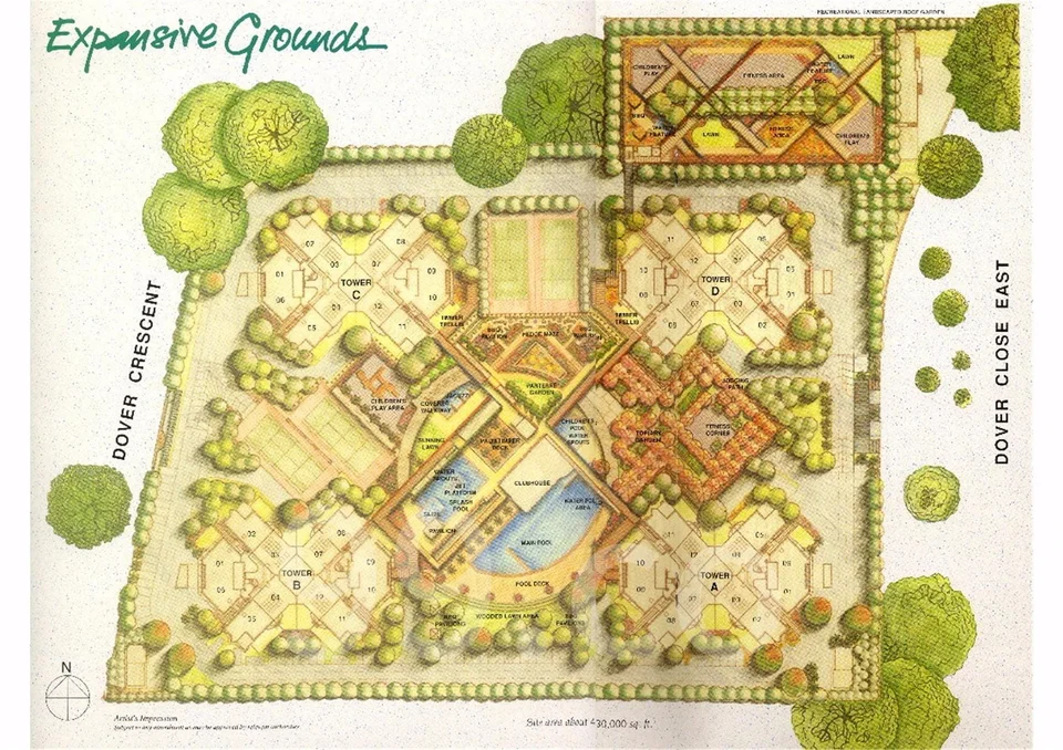 Site plan of Dover Parkview in Singapore