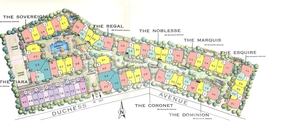Site plan of Duchess Crest in Singapore