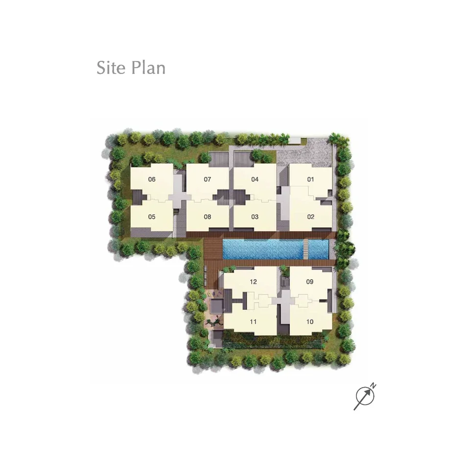 Site plan of Dukes Residence in Singapore