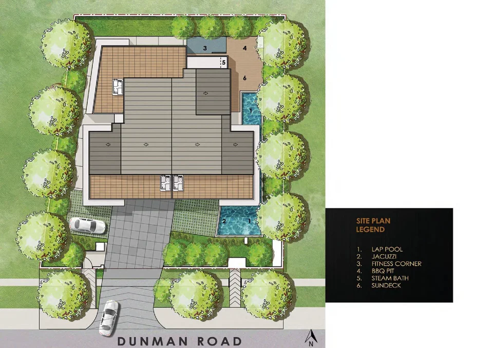 Site plan of Dunman Regency in Singapore