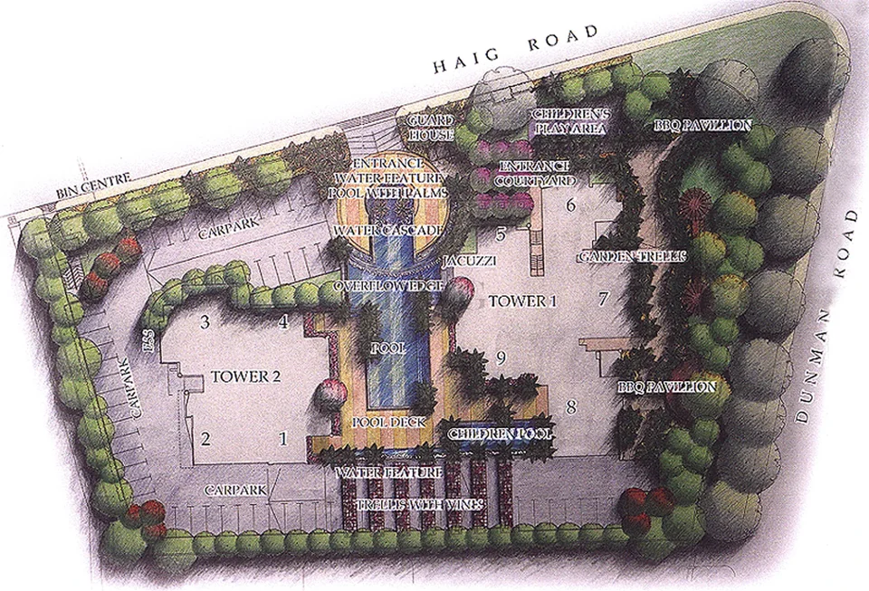 Site plan of Dunman View in Singapore