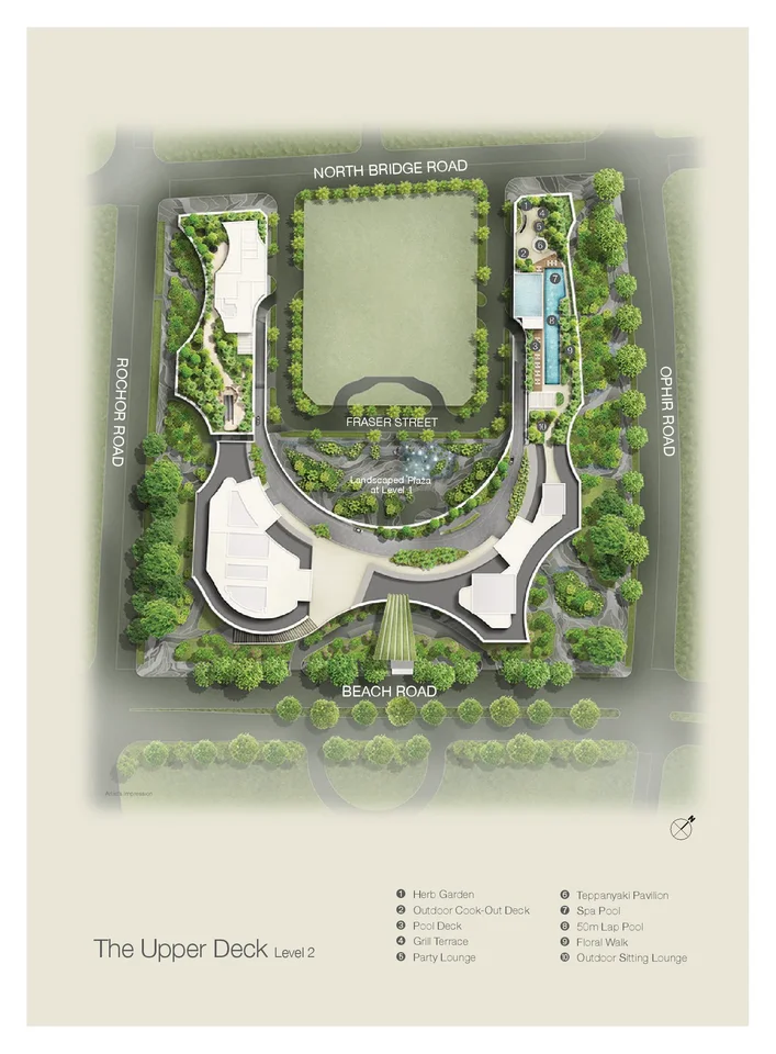 Site plan of Duo Residences in Singapore