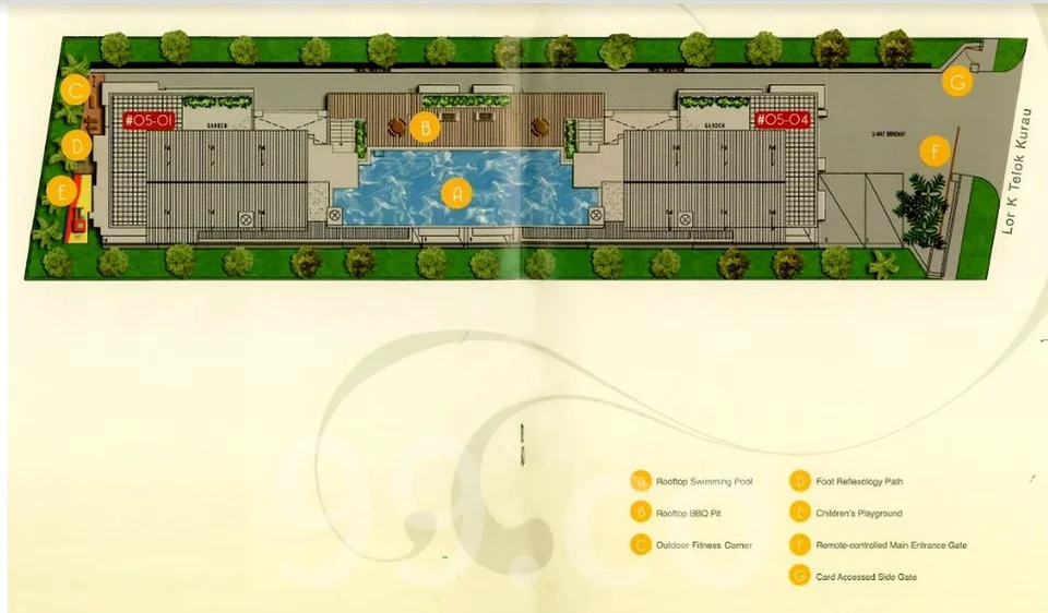 Site plan of E-Space in Singapore