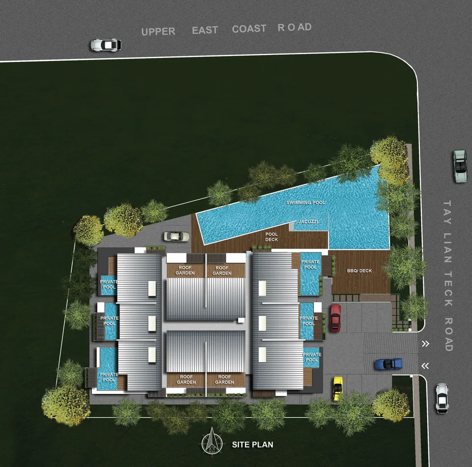 Site plan of Eastbay in Singapore