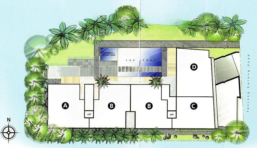 Site plan of Eastside Loft in Singapore
