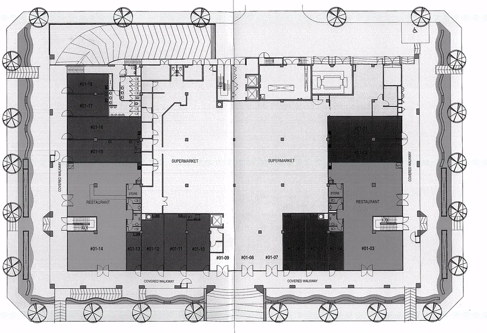 Site plan of Eastwood Centre in Singapore