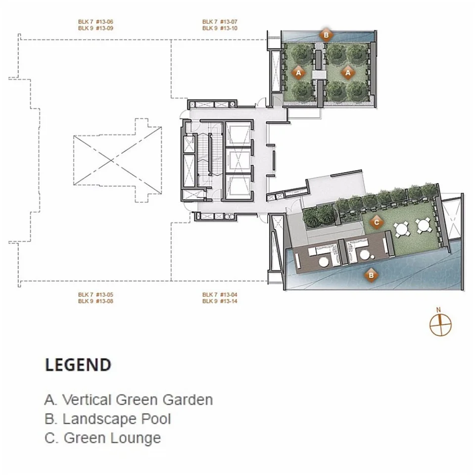 Site plan of Echelon in Singapore