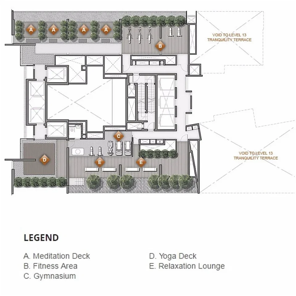 Site plan of Echelon in Singapore