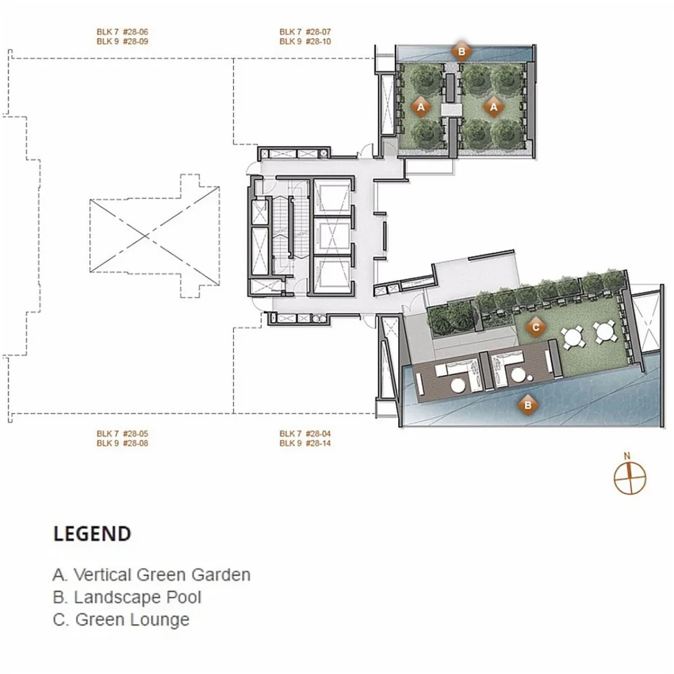 Site plan of Echelon in Singapore