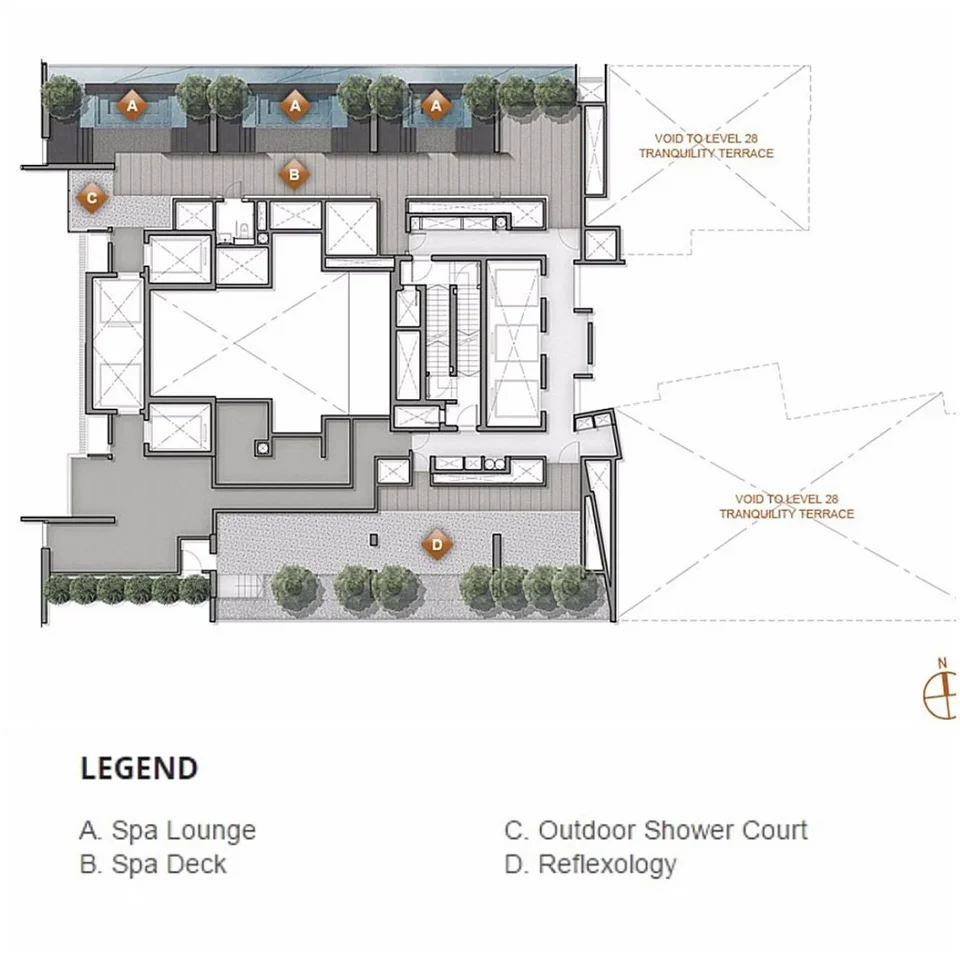 Site plan of Echelon in Singapore