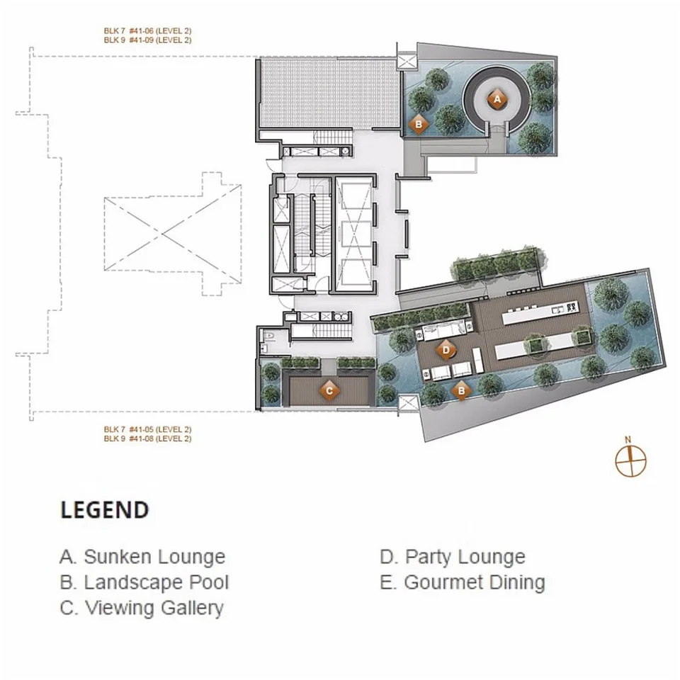 Site plan of Echelon in Singapore