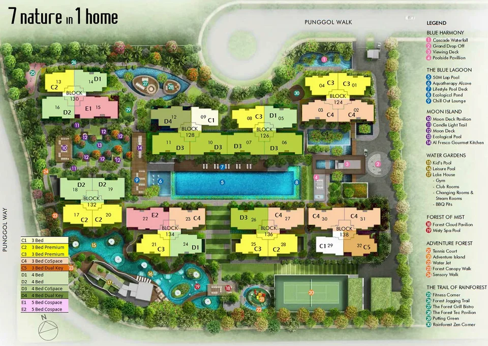 Site plan of Ecopolitan in Singapore