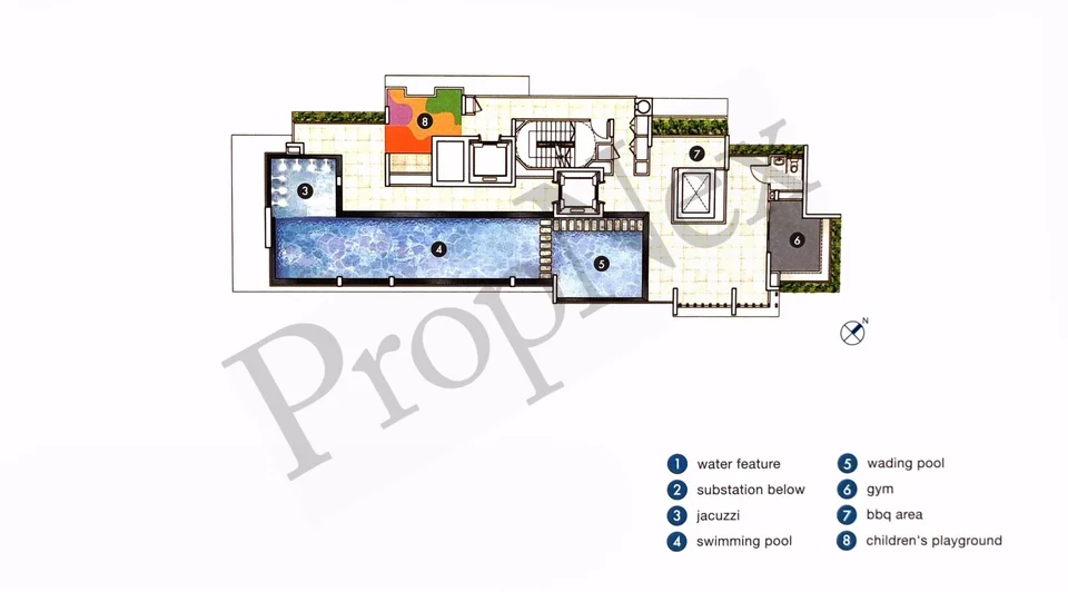 Site plan of Ecoville in Singapore