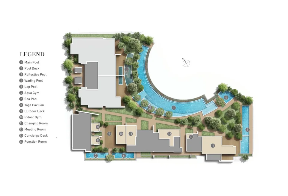Site plan of Eden Residences Capitol in Singapore