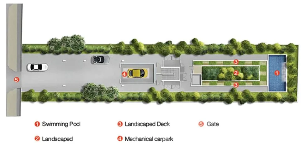 Site plan of Eis Residences in Singapore
