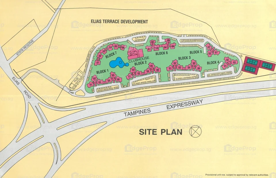Site plan of Elias Green in Singapore
